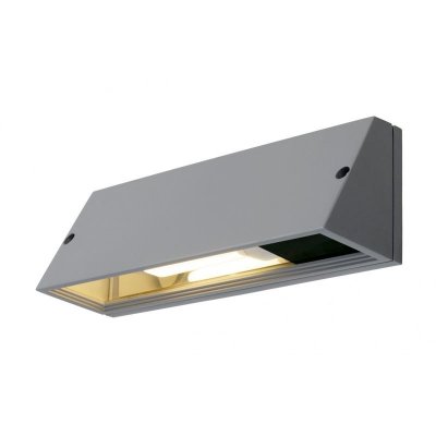 SLV Pema carree applique, gris argent, e27, max. 15w -  - gris argent