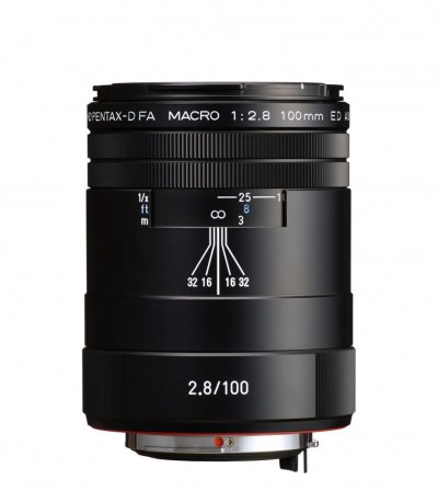 PENTAX  HD DFA 100mm Macro f/2.8 ED AW noir