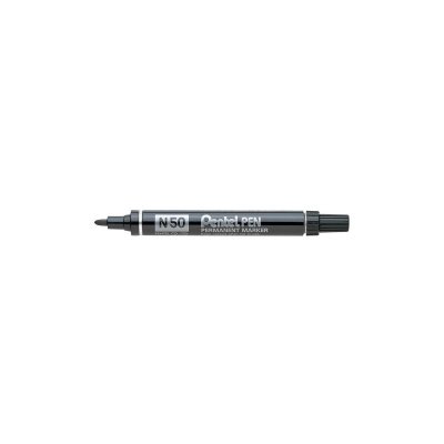 PENTEL  N 50 marqueur ind&eacute;l&eacute;bile Pointe ogive Noir 12 pi&egrave;ce(s)