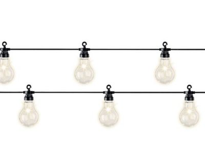 JARDIDECO Peragashop - cha&icirc;ne lumineuse avec ampoules partylight 950CM