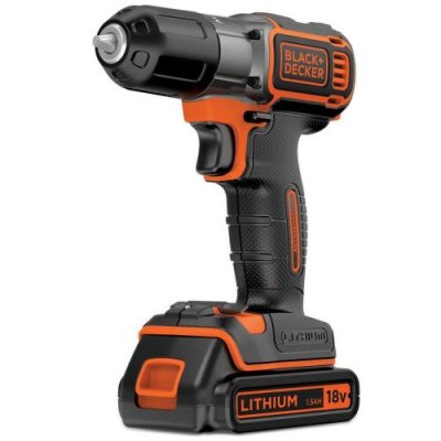BLACK & DECKER Perceuse 18V 2 batteries Autosense BLACK+DECKER ASD18KB-QW
