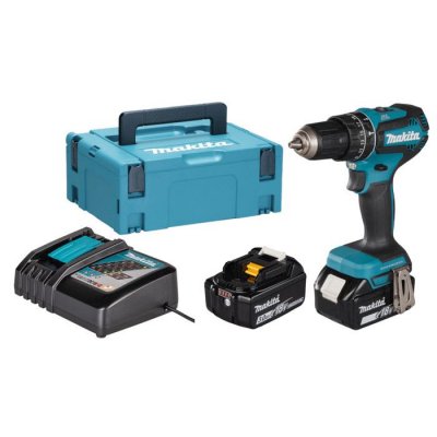 MAKITA Perceuse &agrave; Percussion  DHP485RFJ (2 x 3,0 Ah DC18RC MAKPAC 2)