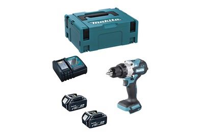 MAKITA Perceuse &agrave; percussion  dhp486rtj (2 x 5,0 ah dc18rc makpac 2)