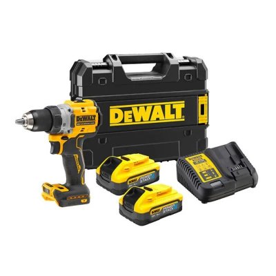 DEWALT Perceuse &agrave; percussion POWERSTACK - 2 Batteries 18V 5Ah - DCD805H2T-QW
