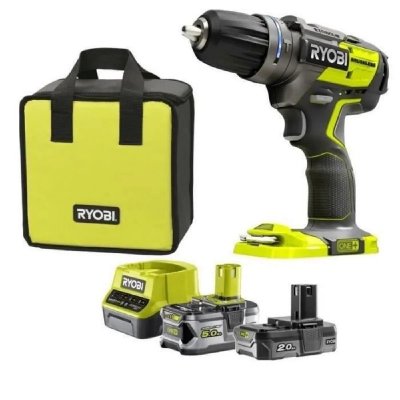RYOBI Perceuse sans Fil  Brushless R18PDBL-252S + 2 Batteries 18V