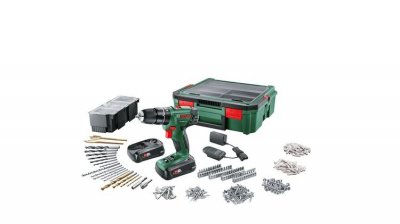 BOSCH Perceuse visseuse &agrave; percussion psb 1800 LI-2 2x1,5Ah SystemBox + Acc  06039A330K
