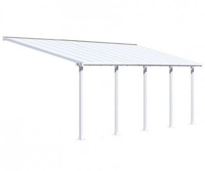 PALRAM Pergola 21.8m&sup2; blanc  - 704354 - olympia 704354