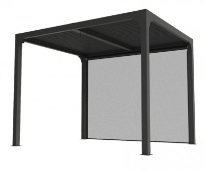 HABRITA Pergola bioclimatique 7.20 m2 gris anthracite  - per 2430r bi -