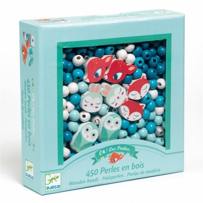 DJECO Perles et bijoux  - perles bois - petits animaux