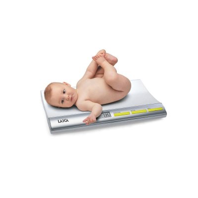 LAICA P&egrave;se-b&eacute;b&eacute; &eacute;lectronique en blanc 20 kg,lcd 7,8 x 2,8 cm