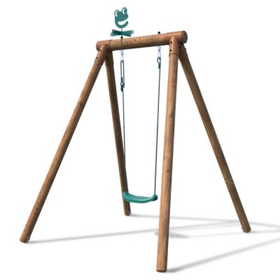 SOULET Petit portique HANNA en bois 1 agr&egrave;s balan&ccedil;oire - H. 190cm