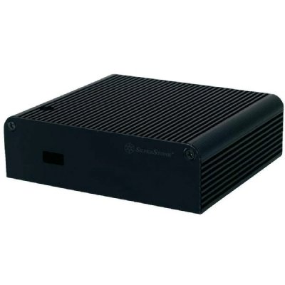 SILVERSTONE Petit PT14 - USFF - pas d'alimentation - noir - USB/HDMI/Thunderbolt