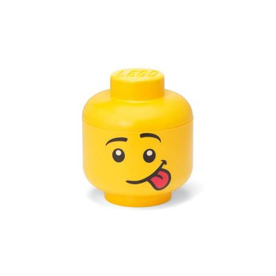 Petite t&ecirc;te de rangement Lego Silly Face
