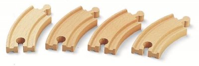 Petites courbes 90 mm Multicolore Brio