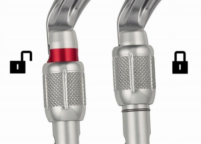 PETZL  - OK Screw-Lock - Mousqueton &agrave; verrouillage gris