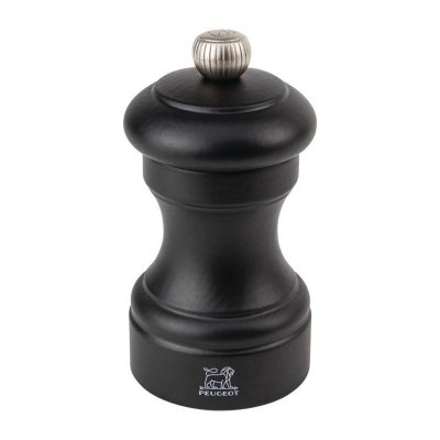 PEUGEOT  - Moulin &agrave; poivre manuel en bois couleur noir mat 10 cm