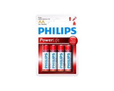 PHILIPS  - 54990 - Pile(4) - LR6 AA Powerlife 