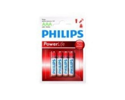 PHILIPS  AAA POWER ALKALINE BATTERY 4-PACK 