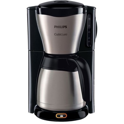 PHILIPS  Caf&eacute; Gaia HD7548 - Cafeti&egrave;re - 15 tasses - M&eacute;tallique/noir 