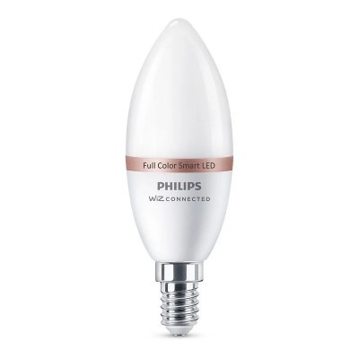 PHILIPS  E14 4.9w 470 Lumen 2700-6500k Wifi Led Candle Bulb Blanc