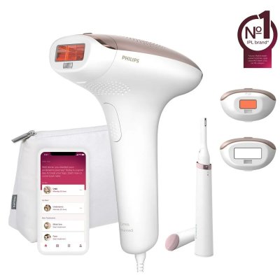 PHILIPS  &Eacute;pilateur &eacute;lectrique  BRI921/00 Rose, Blanc