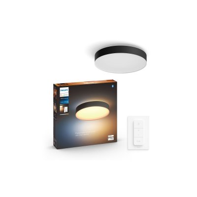 PHILIPS HUE  White Ambiance Plafonnier Enrave Large, Noir