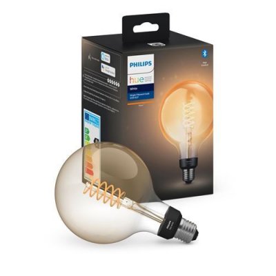 PHILIPS HUE  White E27 7&nbsp;W fil globe G125 550&nbsp;lm