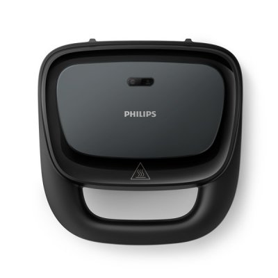 Philips Machine &agrave; gaufres et &agrave; sandwichs s&eacute;rie 3000, 750 W, noir (HD2330/90) 
