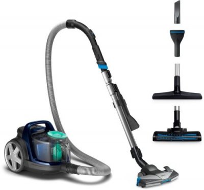 PHILIPS  PowerPro Active Sans Sac Bleu Louros 750W FC9556/09