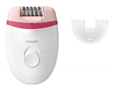 PHILIPS  Satinelle Essential &Eacute;pilateur Rose Blanc 15 V Ergonomique