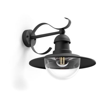 PHILIPS  Topiary  Applique murale ext&eacute;rieure - Noire - 1x60W - 230V