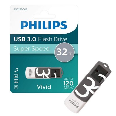 PHILIPS  usb key vivid usb 3.0 32gb grey fm32fd00b/10