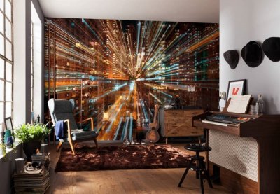 Photo murale - 368 x 248 cm - panoramique intiss&eacute; - Fusion