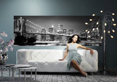 KOMAR Photo Murale, 368cm x 127cm, New York Brooklyn Bridge