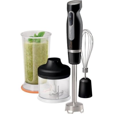 SENCOR Pied Mixeur SHB 4379BK 700L 800W 4 Lames 2 Vitesses Acier Inoxydable Noir 