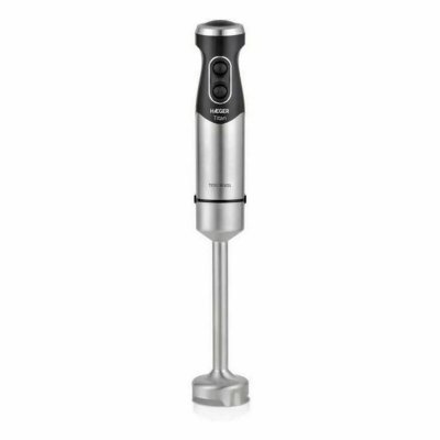HAEGER Pied Mixeur Titan - 1100W, 2 Vitesses + Turbo, LED Bleue