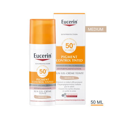Pigment control Gel-Cr&egrave;me SPF50+ Teint&eacute; 50ml Sun Protection Eucerin