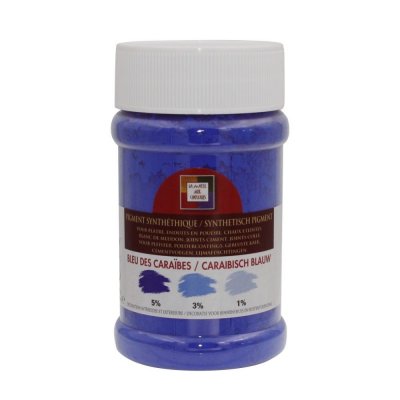 RICHARD COLORANTS Pigment en poudre La malle aux couleurs bleu des cara&iuml;bes 250ml