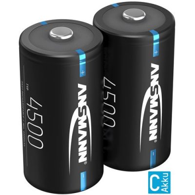  Pile Baby C 4500mAh NiMH 1,2V - batteries rechargeables (lot de 2)