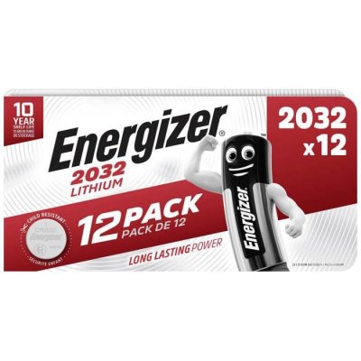 ENERGIZER Pile bouton cr 2032 lithium  240 mAh 3 v 12 pc(s) S640062
