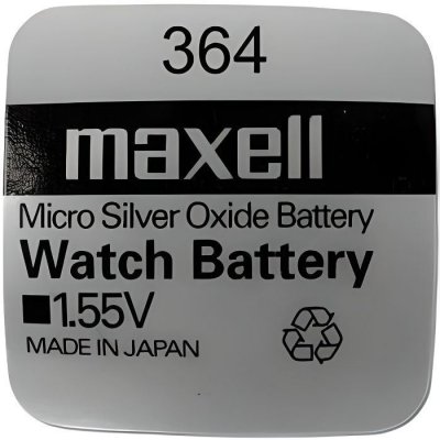 MAXELL Pile Bouton Oxyde d'Argent 364/SR621SW (Bo&icirc;te de 10 Piles)