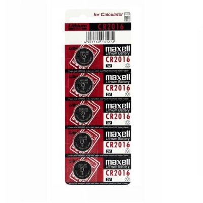 MAXELL Pile -  - Bouton CR2016, 5 pi&egrave;ces ( Accessoire alimentation ) -