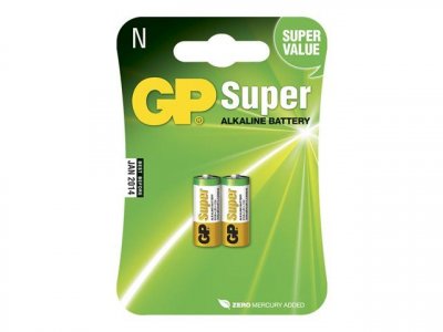 GP PILES SUPER ALCALINE  910AE-2U2 / LR1 / Blister de  2 piles 
