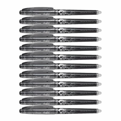 PILOT  Frixion Ball Boite de 12 Stylos &agrave; Encre Effa&ccedil;able 0,5mm Noir