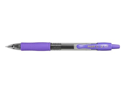 PILOT  Lot de 12 Stylos bille &agrave; encre gel G2 07 Pte Moyenne Violet
