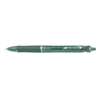 PILOT  Lot de 3 Stylos &agrave; Bille Acroball Begreen Pointe Moyenne Vert