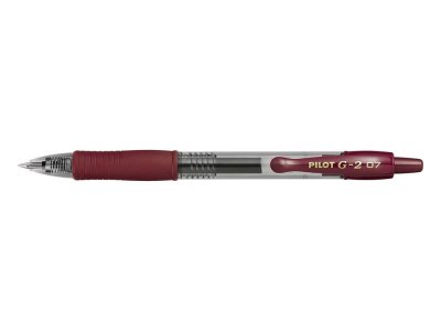 PILOT  Lot de 3 Stylos bille &agrave; encre gel G2 07 Fun Bordeaux