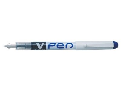 PILOT  Lot de 3 Stylos plume Jetable V-Pen Effacable Bleu