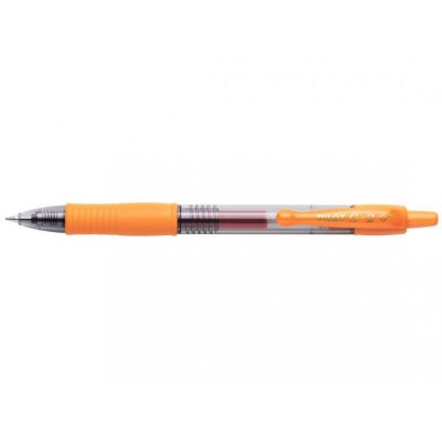 PILOT  Lot de 3 Stylos roller G-2 07 encre gel pointe moyenne orange