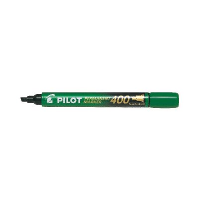 PILOT  Lot de 6 Marqueurs Permanent SCA 400 Pte Biseau Large Vert